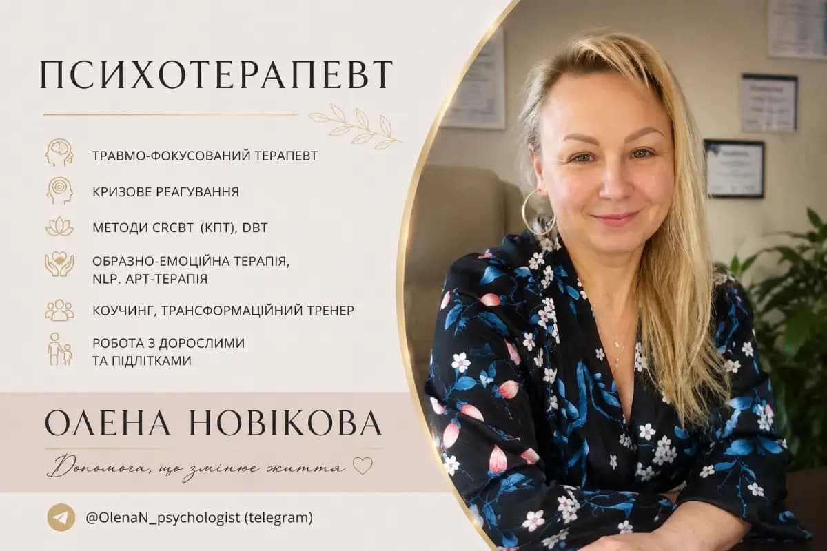 Чому я стала психотерапевтом
