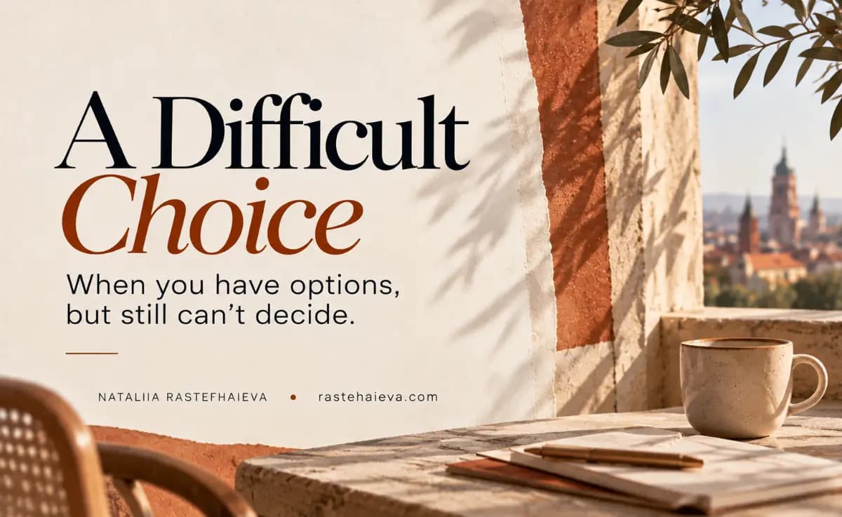 When Comparing Your Options Still Doesn’t Help You Decide