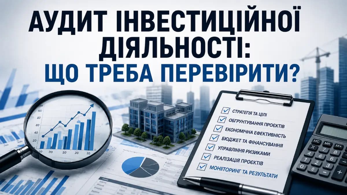 Аудит інвестиційної діяльності. Що треба перевірити?